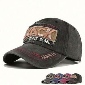 Gorras de Béisbol Deportivas Vintage de Algodón al por Mayor, Estilo Desgastado, con Bordado 3D, Tejido Común, Unisex - Product Image 1