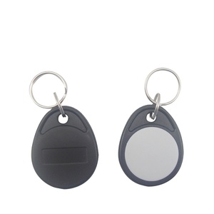 Porte-clés NFC RFID programmable et inscriptible en plastique 13,56 MHz avec impression UID - Product Image 1