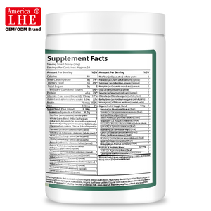 Fabricant de compléments alimentaires pour la digestion en gros, mélange de superaliments avec probiotiques pour 244 g de poudre de soutien digestif - Product Image 6