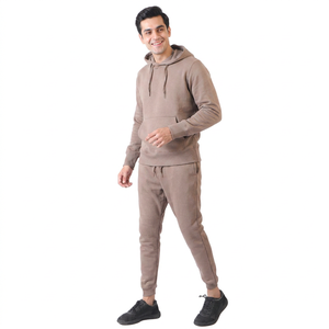Conjunto de Sudadera con Capucha y Pantalones Deportivos Casuales Personalizados en Felpa de Alta Calidad, Conjuntos de Sudadera con Capucha y Pantalones Deportivos Lisos a Precio Económico - Product Image 1