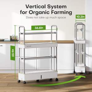 Kit hidropónico <span class=keywords><strong>de</strong></span> jardín interior Ahopegarden, <span class=keywords><strong>60</strong></span> vainas, luz LED vertical para cultivo, sistema <span class=keywords><strong>de</strong></span> bomba <span class=keywords><strong>de</strong></span> enchufe inteligente, juego <span class=keywords><strong>de</strong></span> <span class=keywords><strong>macetas</strong></span> ecológicas - Product Image 6