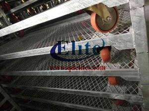 Carrito Danés de Alta Capacidad de Carga, Resistente a la Corrosión, de Acero Inoxidable, para Cuarto de Cultivo, con Cuatro Ruedas, Fácil de Ensamblar, Herramientas OEM - Product Image 6