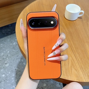 เคสโทรศัพท์มือถือหนัง PU สำหรับ Google Pixel 11 Pro XL 10 9 Pro กรอบโลหะป้องกันด้านหลัง - Product Image 1