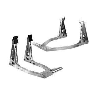 Universal Motorcycle Paddock Stand Combo - Front & Rear Track Stand Pair | Xtron LRU-7429