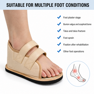 Zapatos Quirúrgicos de Punta Redonda para Recuperación de Cirugía de <span class=keywords><strong>Pie</strong></span>, Zapatos Postoperatorios de Lana de Cordero para Invierno, para Juanetes, Ectomías, Dedos en Martillo, Ayuda para la Curación - Product Image 2