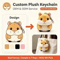 Porte-clés en peluche personnalisé pour la décoration de sac, idéal pour un cadeau d'anniversaire, porte-clés en peluche