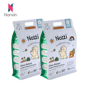 ถุงฟอยล์อลูมิเนียมแบบก้นแบนสำหรับอาหารสัตว์เลี้ยง ขนาด 10 กก. 20 กก. 50 กก. พร้อมซิปเลื่อนและข้างขยายสำหรับบรรจุภัณฑ์อาหารสัตว์เลี้ยง - Product Image 1