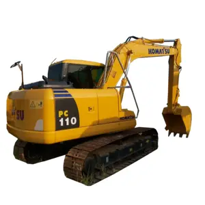 Gebruikte Komatsu Pc110 Hydraulische Rupsgraafmachine 11 Ton Gebruikte Bouwmachine Met Goede Prestaties