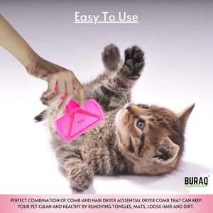 Square Head Slicker Comb for Cats and Dogs Durable <b>Pet</b> Grooming <b>Brush</b> for Detangling Mats Shedding Reduction and Daily Grooming - Product Image 5