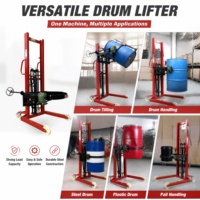Lève-tambour hydraulique à 360° °   Tipping |   Palans de levage et d'inclinaison de 200 kg de capacité pour fûts chimiques/pharmaceutiques