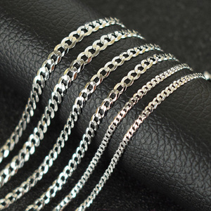 Autentica <span class=keywords><strong>collana</strong></span> a catena cubana in argento sterling 925 per uomo <span class=keywords><strong>collana</strong></span> hip-hop Cuba in stile europeo e americano per uomo gioiello di moda - Product Image 1