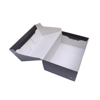 Boîtes à chaussures rigides écologiques haut de gamme personnalisées, design imperméable, laminage mat, éponge, emballage portable réutilisable, logo personnalisé