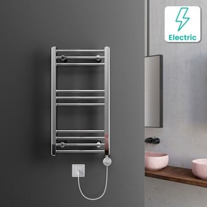 Sèche-serviettes électrique en acier à faible teneur en carbone chromé avec barre chauffante - Product Image 4