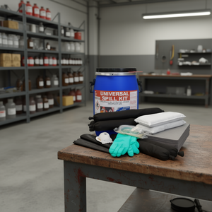 Ttake Universal Spill <b>Kit</b> For Cylindrical Containers With Absorbent Pads And Gloves - Product Image 3