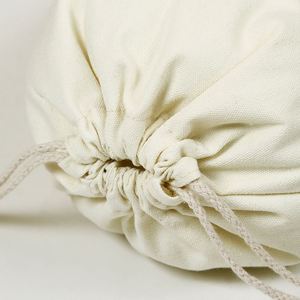 Sac en twill personnalisé avec impression de logo, grand format, pour le rangement des chaussures, des vêtements, des chapeaux, pochette anti-poussière en coton haut de gamme avec cordon de serrage - Product Image 3