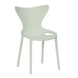 2024 New Style Durable and Waterproof All PP Dining Chair for Garden Use Outdoor Plastic Chair