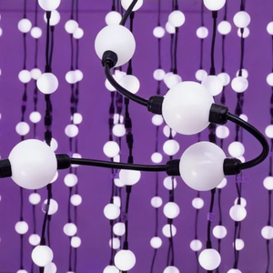 Boule LED DMX Spi, éclairage LED RGB, effets 3D, boule de cristal LED avec corde en acier, UCS1903, 50 mm, 6 LED, 24 V, boule de lumière LED <span class=keywords><strong>pixel</strong></span> - Product Image 6