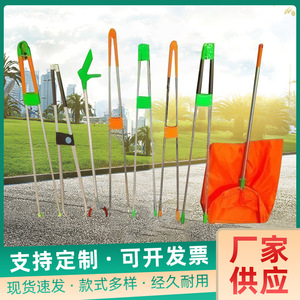 Pince à déchets sanitaire, pinces de nettoyage ménager, pinces de ramassage des ordures, sacs en tissu épaissis et allongés, pelles à poussière, vente en gros - Product Image 5