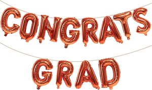 Striscione di Congratulazioni per Laureati da 16 Pollici Nero con Palloncini e Lettere Decorative per Festa di Laurea 2026 - Product Image 5