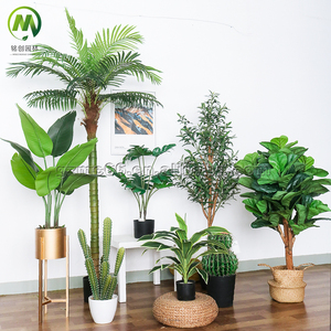 Plantes vertes artificielles de styles variés : Bananiers <span class=keywords><strong>en</strong></span> plastique, Palmiers Areca, <span class=keywords><strong>pour</strong></span> l'aménagement paysager - Product Image 6