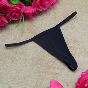 Tanga de Mujer sin Costuras, de Poliéster Jersey, en Negro, Blanco y Rojo, Lencería Sexy - Product Image 3