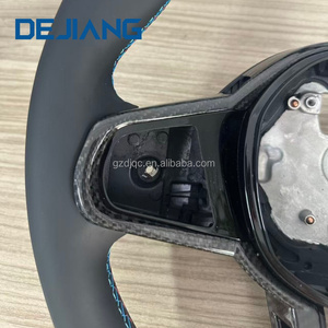 <span class=keywords><strong>Volant</strong></span> <span class=keywords><strong>de</strong></span> <span class=keywords><strong>voiture</strong></span> en cuir CS avec fibre <span class=keywords><strong>de</strong></span> carbone pour BMW G30 G31 G32 X3 G01 G02 G87 M3 G80 M4 G82 G42 G20 LCI avec bandes rouges - Product Image 2