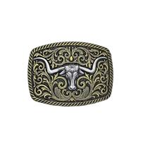 Hebillas de Cinturón Vaquero Estilo Occidental JULUN, Diseño de Toro Longhorn, Hebillas Personalizadas para Hombres, Jeans, Vaqueros