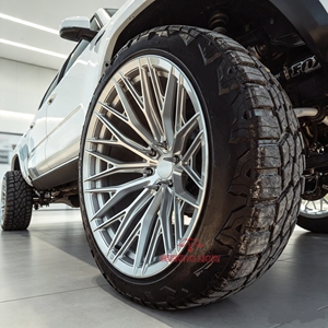 Jantes forgées personnalisées 20 22 24 pouces T6061 6x135 6x139.7 en alliage d'aluminium à rayons multiples pour <span class=keywords><strong>Ford</strong></span> F150 Bronco Toyota Tundra - Product Image 3
