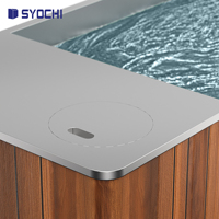Baignoire de massage autonome en acier inoxydable Syochi pour athlètes, bain froid et spa
