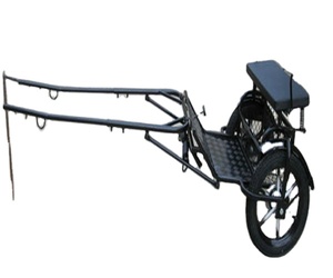 Chariot Sulky en acier avec roues pneumatiques pour l'entraînement équestre et la pratique du marathon - Product Image 1