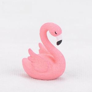 Statuette di Animali Cartoon in Resina, Mini Fenicotteri Ecologici, Regalo Artigianale, Decorazione per Scrivania, Giardino, Casa, Bonsai, Fenicotteri per Bambini - Product Image 1