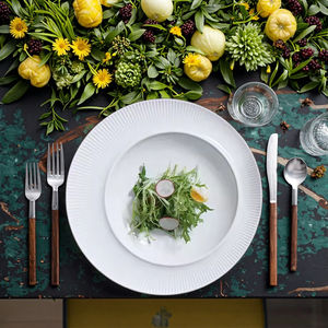 餐厅五星级酒店陶瓷餐盘套装批发新款骨餐盘套装骨瓷餐具套装 - Product Image 5