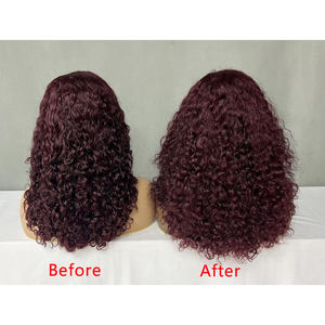 วิกผมแท้แบบ Super Double Drawn ขายดี ขนาด 14 นิ้ว ลอนสวยหรู วิกผมหน้าผากลูกไม้ 13x4 ผมเวียดนาม มี 5 สีพร้อมส่ง - Product Image 3