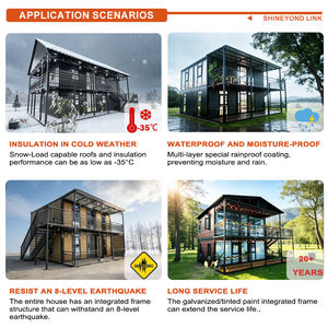 Nuevo Contenedor Villa de Dos Pisos de 20 pies Personalizado <span class=keywords><strong>para</strong></span> Hotel, Jardín, Residencia, Casa Contenedor Desmontable <span class=keywords><strong>para</strong></span> Exteriores, Conveniente y Rápido - Product Image 3