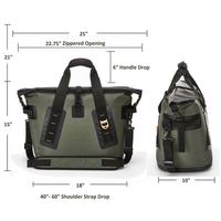 Sac isotherme imperméable, sac à dos isotherme pour le camping, pour les voyages, pour transporter des repas chauds et froids en toute sécurité