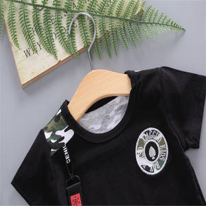 Vêtements pour enfants en gros, ensembles décontractés pour garçons de 3 à 7 ans, t-shirts en coton + shorts, ensembles de vêtements pour enfants 2 pièces - Product Image 3