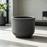 Grand pot de jardin, maceteros, pots de fleurs d'extérieur, pot de fleur rond 80 cm, pot de plante de grande taille