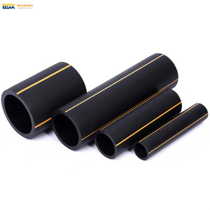 Tuyau <span class=keywords><strong>de</strong></span> <span class=keywords><strong>gaz</strong></span> PE100 HDPE à <span class=keywords><strong>prix</strong></span> d'usine, durable, moulé, rayures jaunes, haute pression, anti-UV, certifié CE, DN20-630mm - Product Image 4