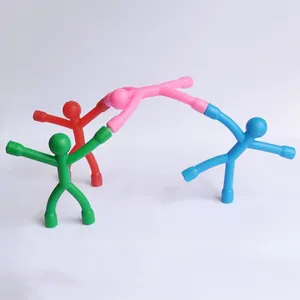 新奇小玩具多样迷你男士磁铁，可爱橡胶男士冰箱磁铁磁性DIY积木连接器玩具