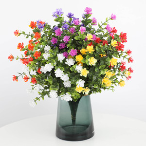 GY003 Résistant aux UV Faux Eucalyptus Camélia Fleurs & Arbustes Verts Intérieur Extérieur Maison Jardin Décoration pour Fêtes Décoration - Product Image 4