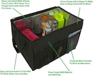 Caja Refrigeradora Extra Grande para Maletero, Solución Aislada y Calefactada para Bebidas y Comida en Vacaciones y Entregas - Product Image 2