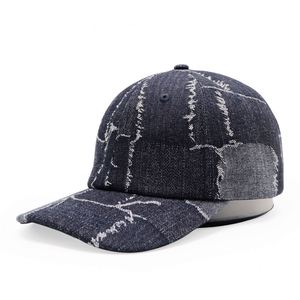 Casquettes de baseball en denim vintage délavé, personnalisables avec logo, unies et vierges - Product Image 1