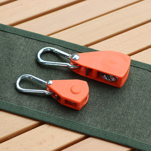 Outdoor Pulley Adjuster Metal <b>Rope</b> Hook Single Layer Universal Tent Fastener Plastic Construction - Product Image 2
