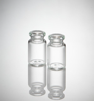 Bouteilles en verre à bouchon serti rond haute clarté pour échantillons liquides de voyage et sous-emballages