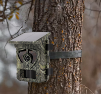 Nouvelle caméra de chasse tendance avec enregistrement vidéo 4K, vision nocturne 60MP, connexion Wi-Fi extérieure, caméra de suivi solaire pour la chasse