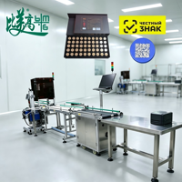 Machine de marquage laser UV automatique avec système de vision et scanner de codes QR pour marquage traçable des boîtes de flacons – Nouveauté