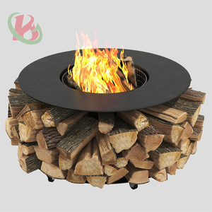 Foyer de jardin rond camping foyer extérieur en acier corten foyers à <span class=keywords><strong>bois</strong></span> - Product Image 4