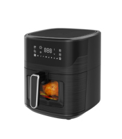 Four à frire à air chaud électrique antiadhésif en acier inoxydable 6,5 L pour usage domestique professionnel, avec écran tactile et sans huile