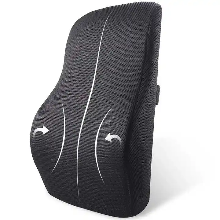 Cojín de asiento de silla de rebote lento, almohada de soporte Lumbar de espuma viscoelástica, cojín de soporte trasero para oficina, escritorio, silla de coche para Bac