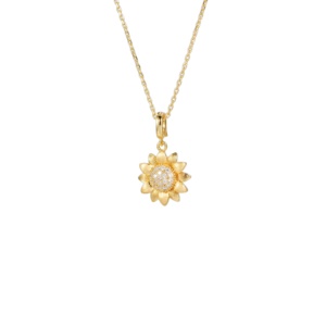 Collier chaîne en alliage TANGPEI, pendentif tournesol '<span class=keywords><strong>Born</strong></span> Towards Sun' au design original - Mode de niche élégante - Product Image 6